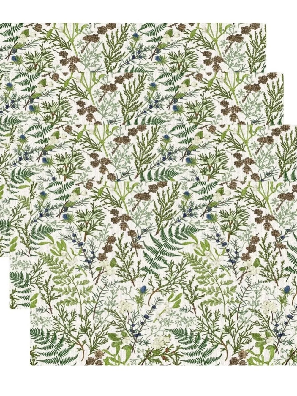 Botanical Green Printed Tablecloth - Home Dining Table Linen